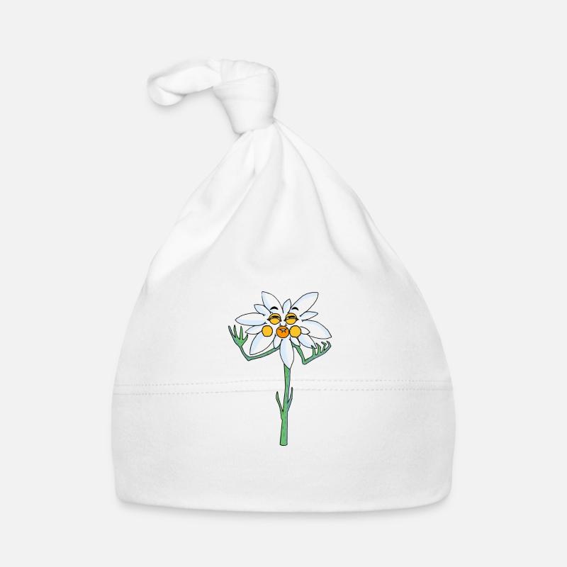 Edelweiss - Baby Bio-Mütze - Weiß