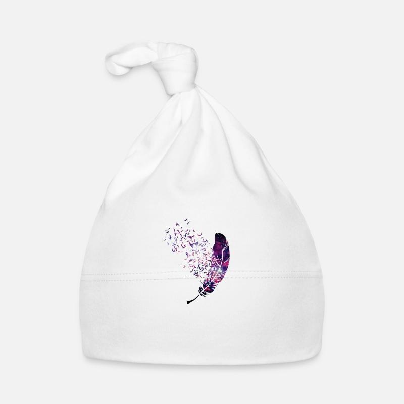 léger comme une plume - Bonnet bio Bébé - blanc