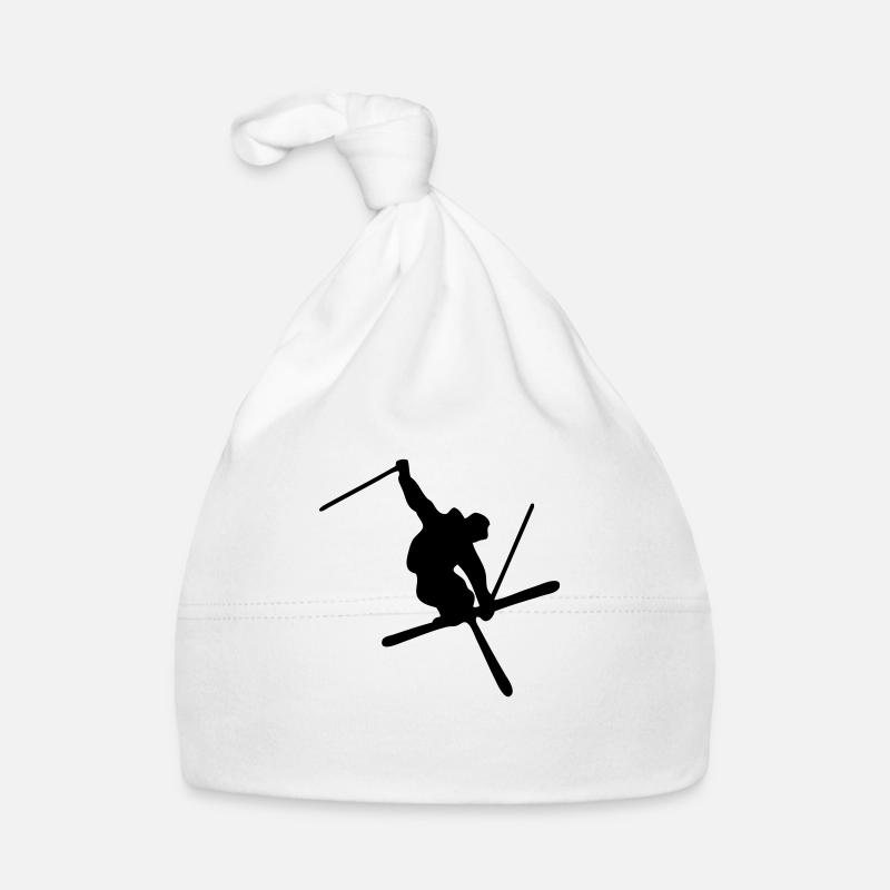 Freestyle Skier - Bonnet bio Bébé - blanc