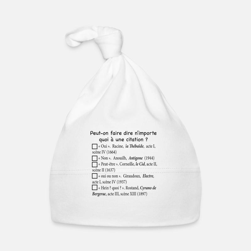 Citations Bonnet bio Bébé