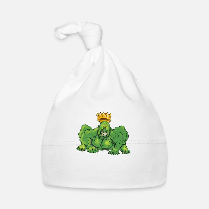 Froschkönig - Baby Bio-Mütze - Weiß