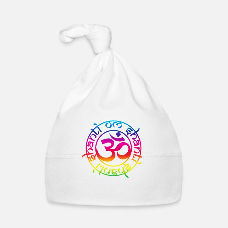 aum_om_shantil_rainbow Baby Bio-Mütze