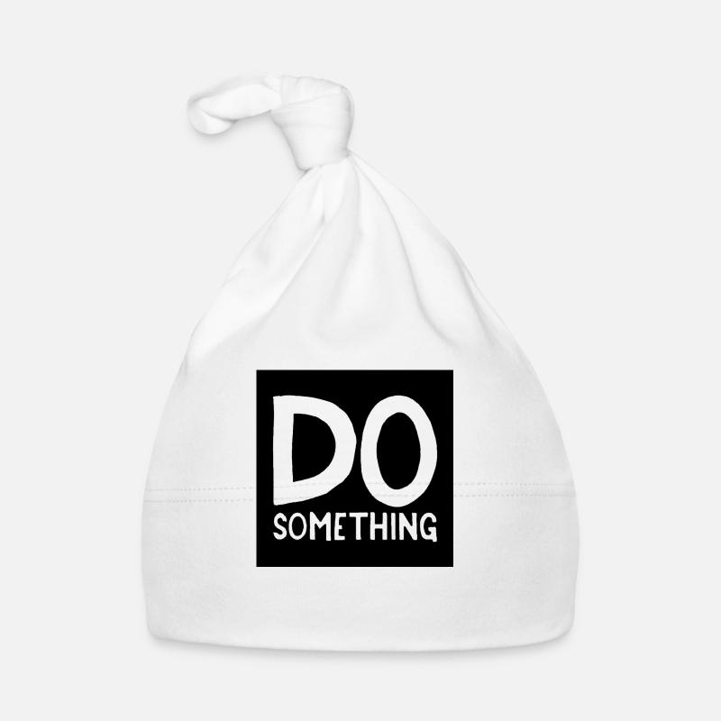 DO something noir transparent - Bonnet bio Bébé - blanc