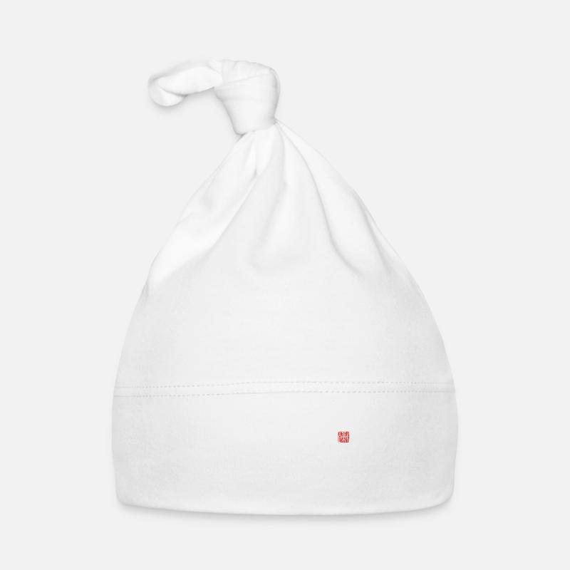 OM Weiß, white Baby Bio-Mütze