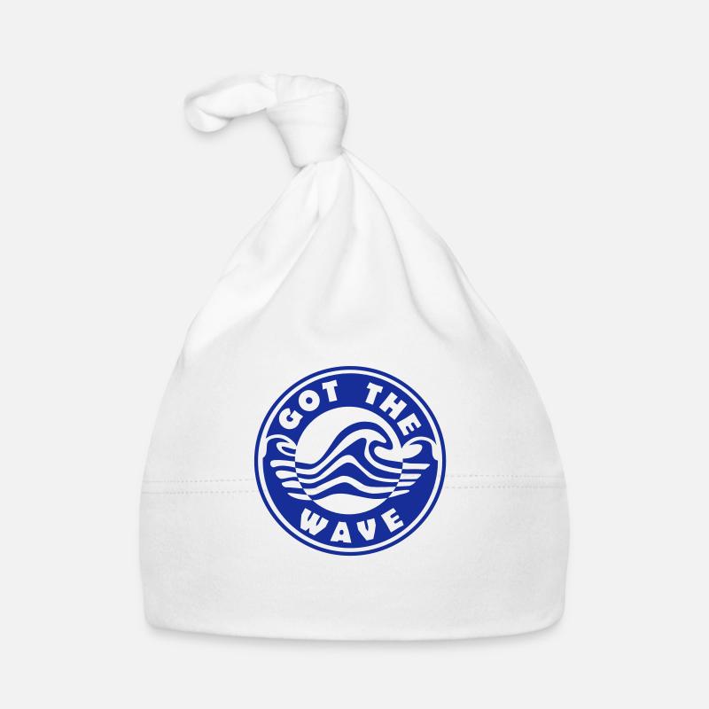 Vous avez le Waves logo Wave - Bonnet bio Bébé - blanc