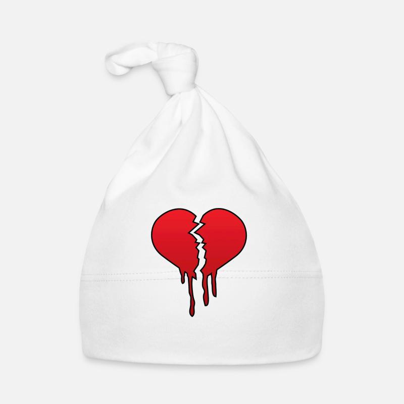 Le coeur brisé de Bonnet bio Bébé