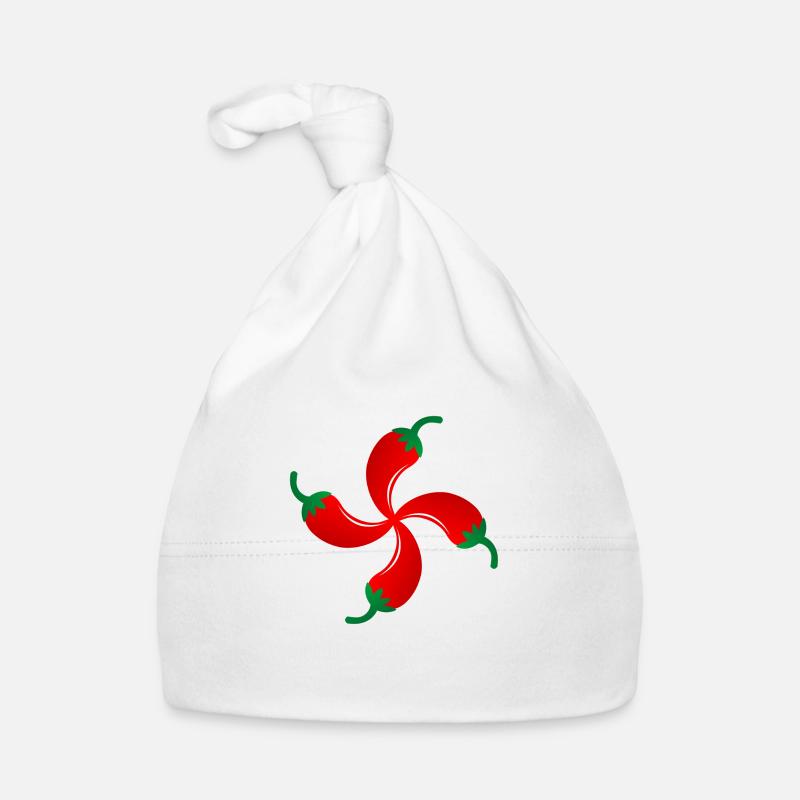 Quer Espelette Basken Baby Bio-Mütze