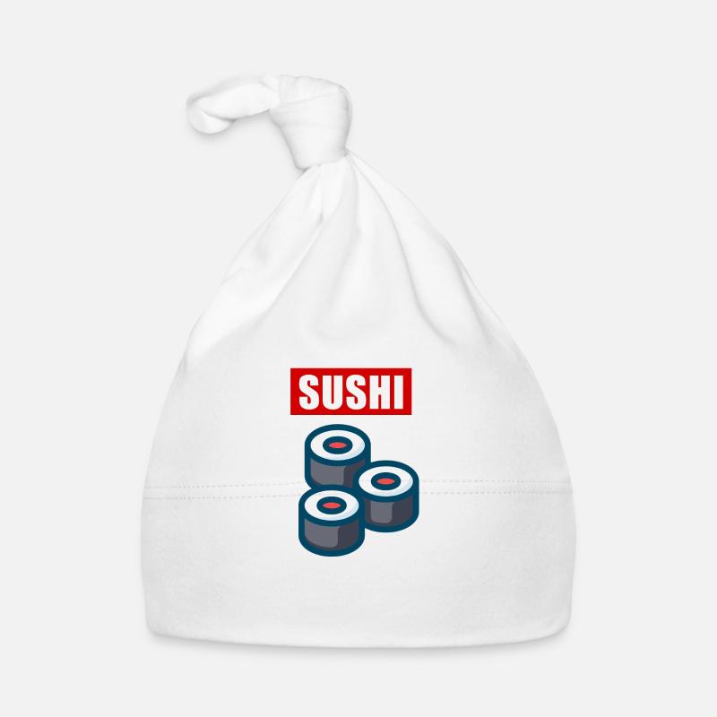 3 Sushi Rollen Baby Bio-Mütze
