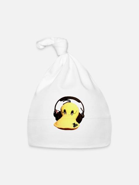 Jaques Raupé Ente - Baby Bio-Mütze - Weiß - Vorne
