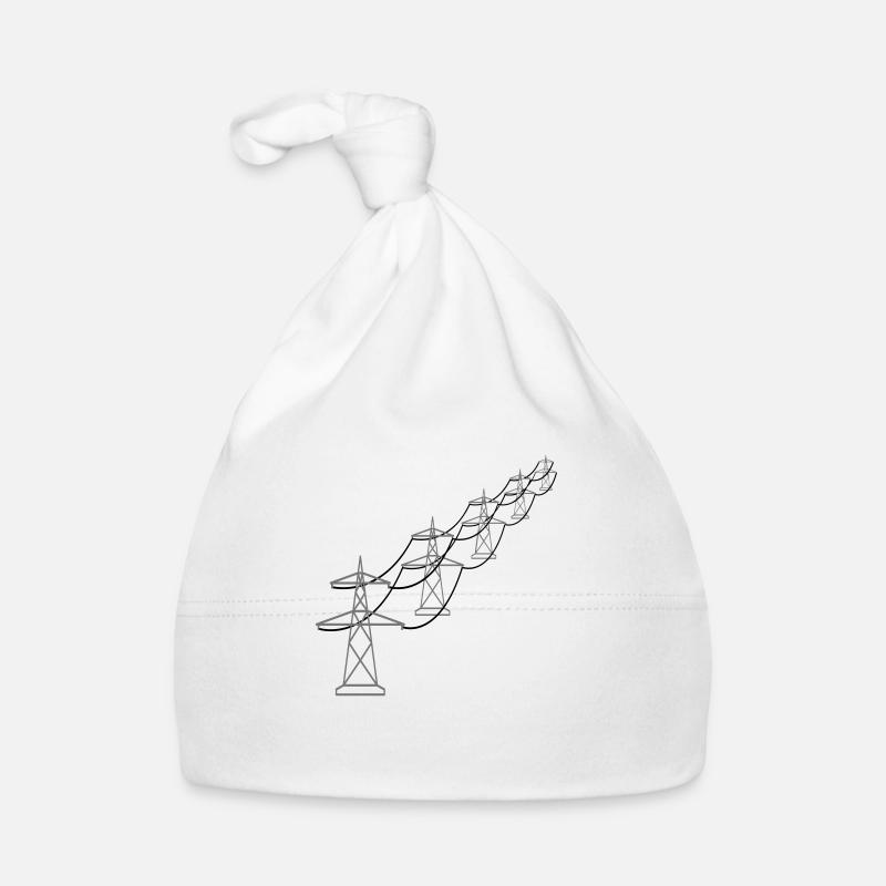 long row pattern many track stream mast stream Organic Baby Cap