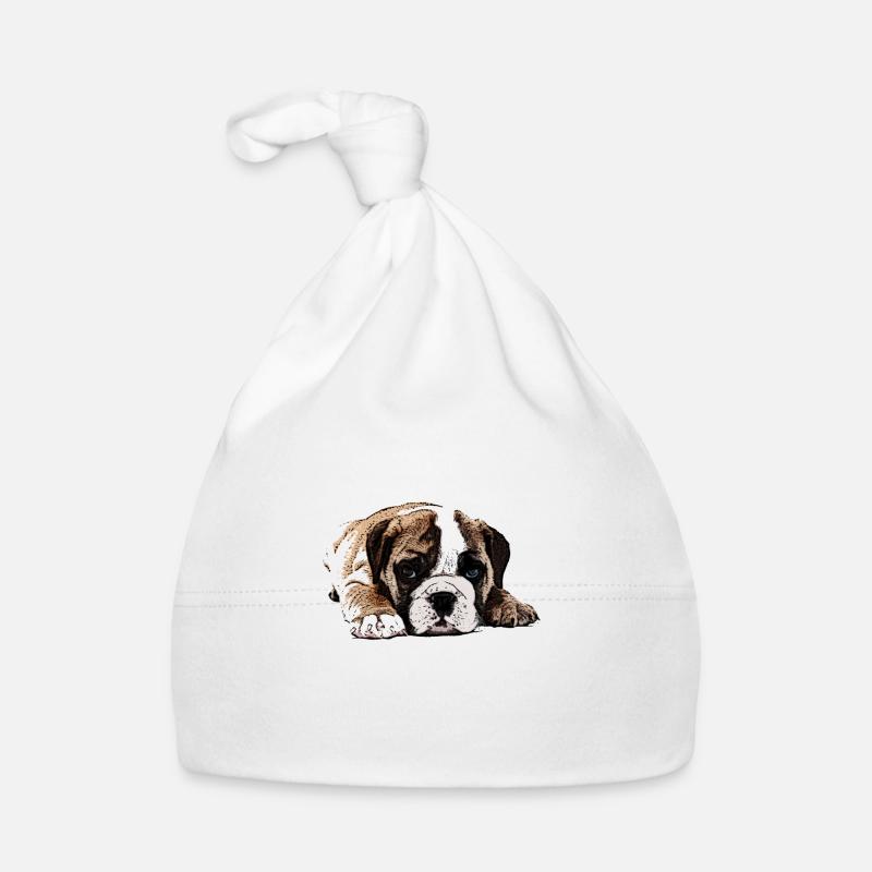 boxer puppy Organic Baby Cap