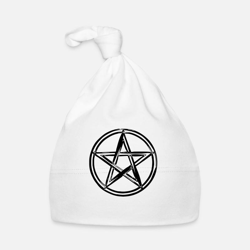 Pentagram mit Schutzkreis Baby Bio-Mütze