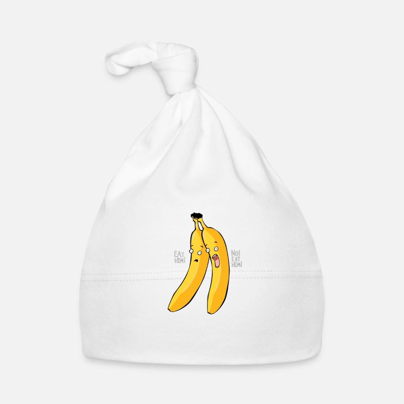 Spruch Banane lustiger Comic Geschenkidee Baby Bio-Mütze