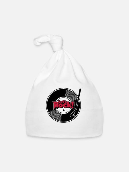 let's rock wax - Organic Baby Cap - white - Front