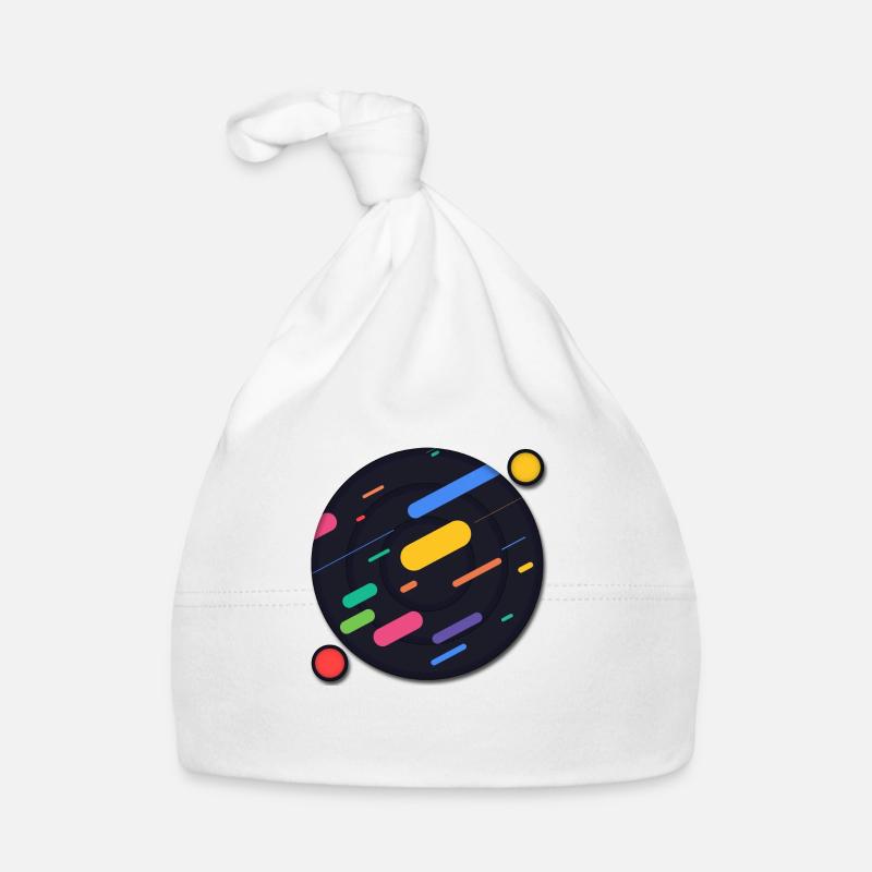 Abstract planets Organic Baby Cap