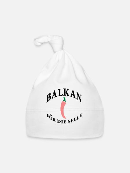 balkan für die seele - Baby Bio-Mütze - Weiß - Vorne