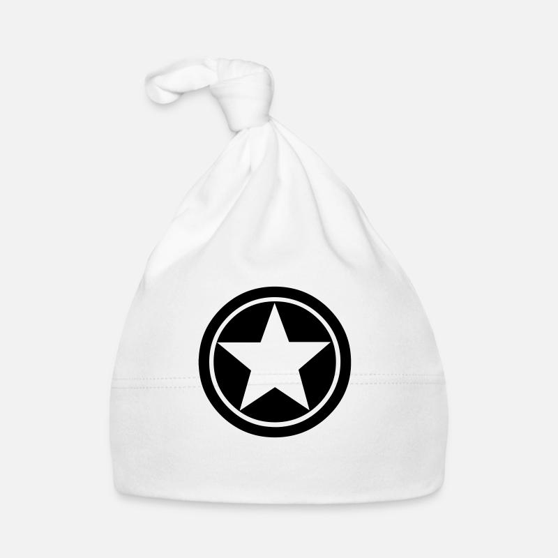 Etoile Star m - Bonnet bio Bébé - blanc