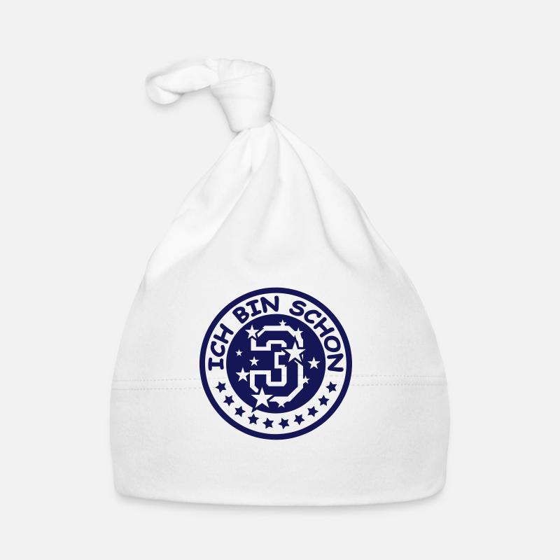 Ich bin schon 3 (Emblem) Baby Bio-Mütze