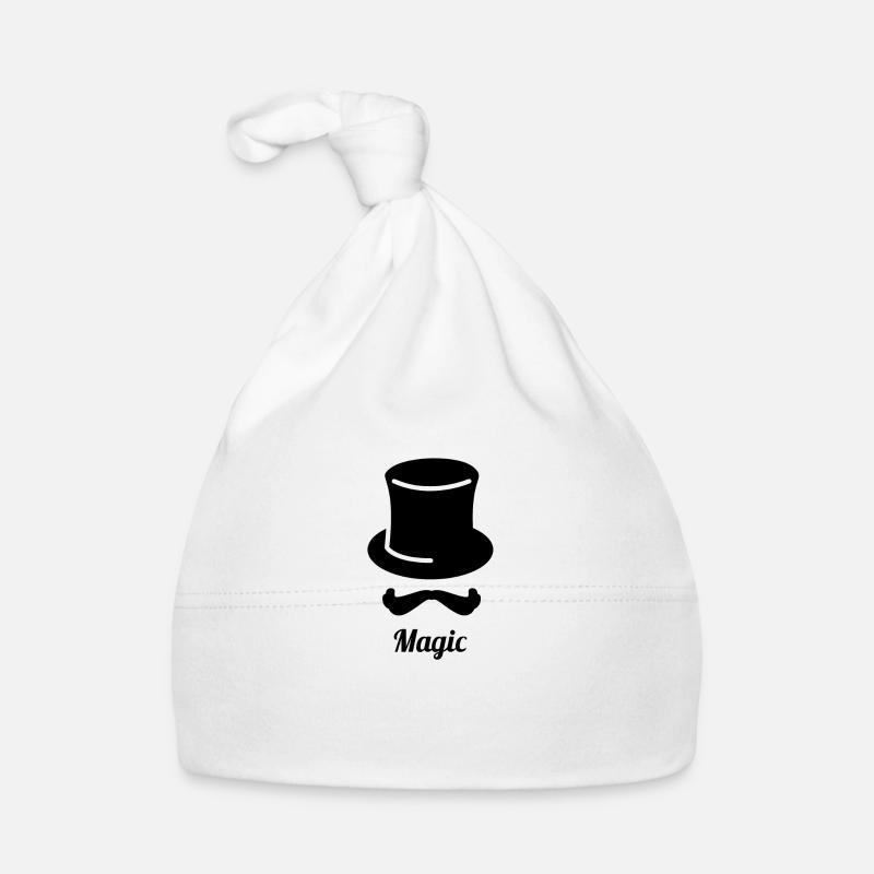 Magic Magic Magician Magic Wizard Magic - Organic Baby Cap - white
