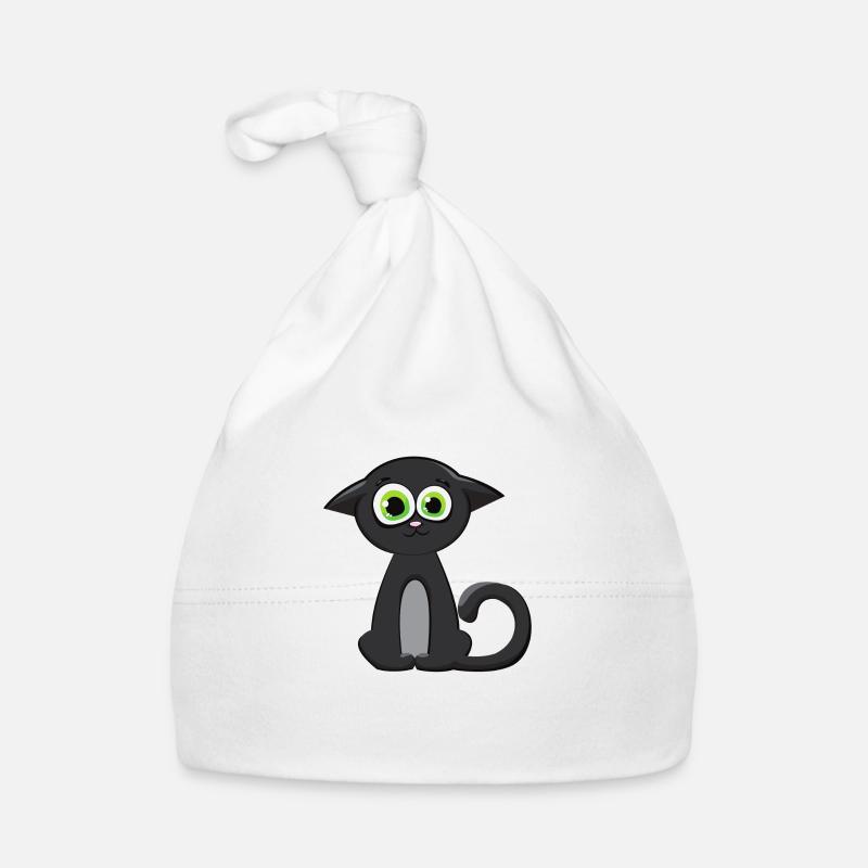 Cat face kitten Organic Baby Cap