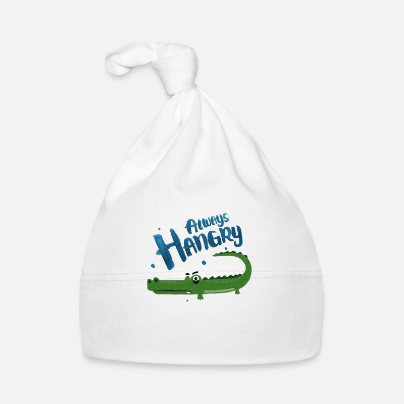 Always Hangry - Baby Bio-Mütze - Weiß