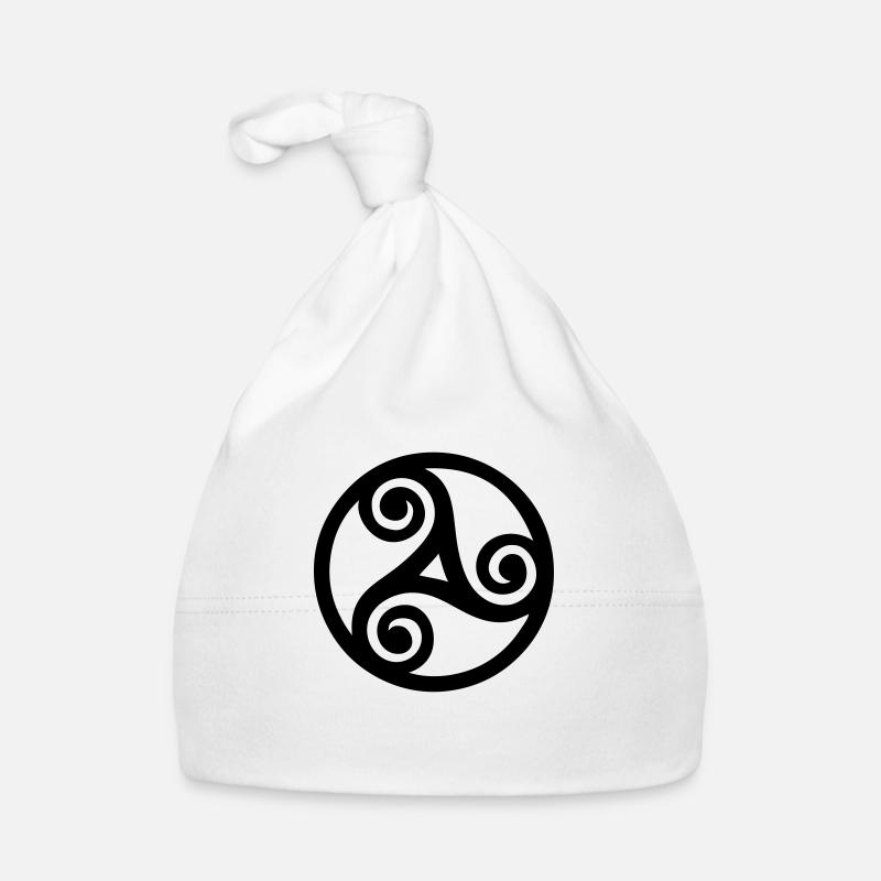 triskel breton symbole de bretagne Bonnet bio Bébé