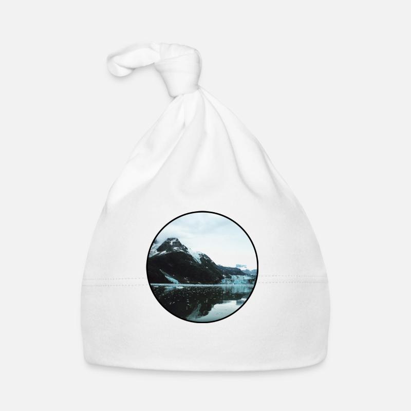 Nature - Mountains - Forest - Photography - Cool S - Bonnet bio Bébé - blanc
