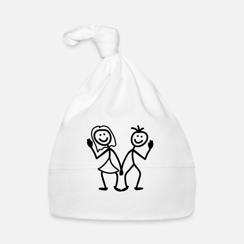 Freundlich Paar - Baby Bio-Mütze - Weiß