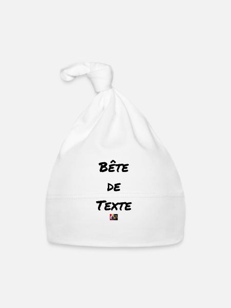 Bestie von Text-, Word Games Francois Ville - Baby Bio-Mütze - Weiß - Vorne