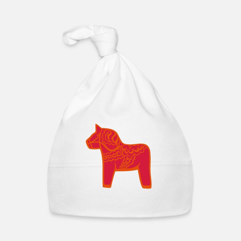 Cheval de Dalécarlie dalécarlien Dalahast Suède Bonnet bio Bébé