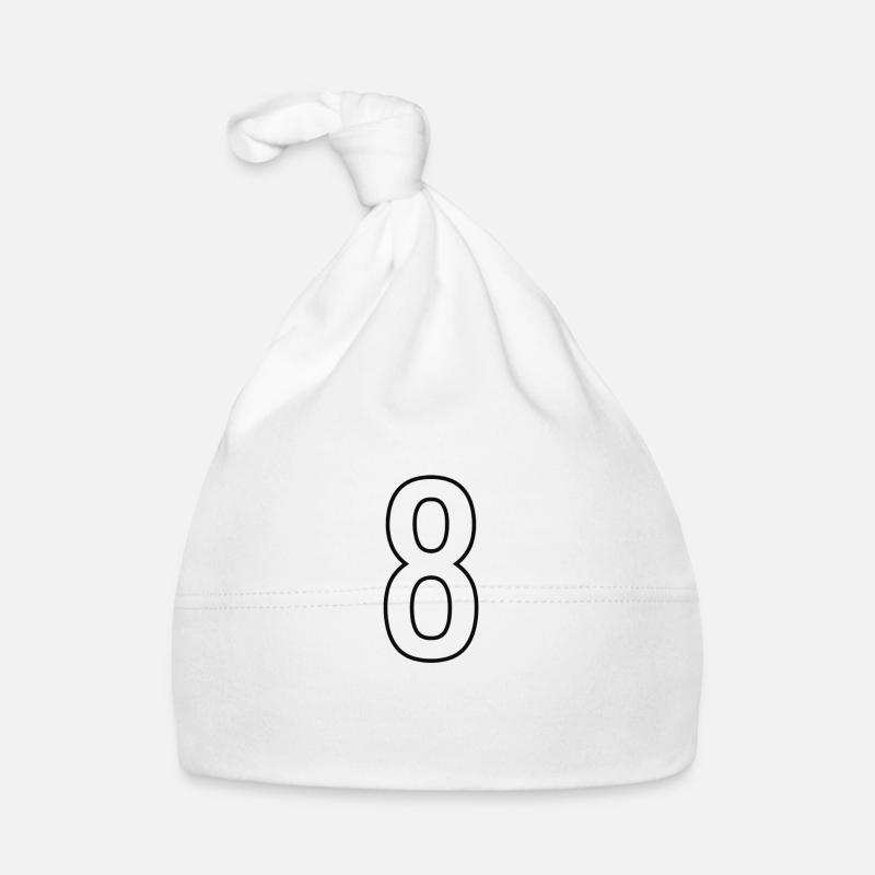 8 - Baby Bio-Mütze - Weiß