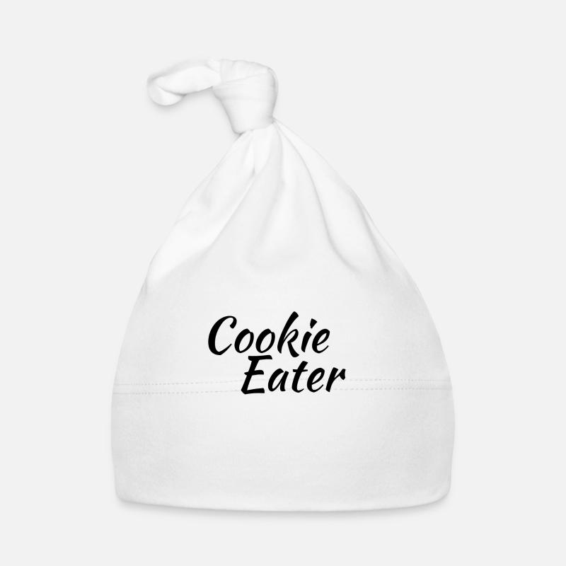 cookie eater - Baby Bio-Mütze - Weiß