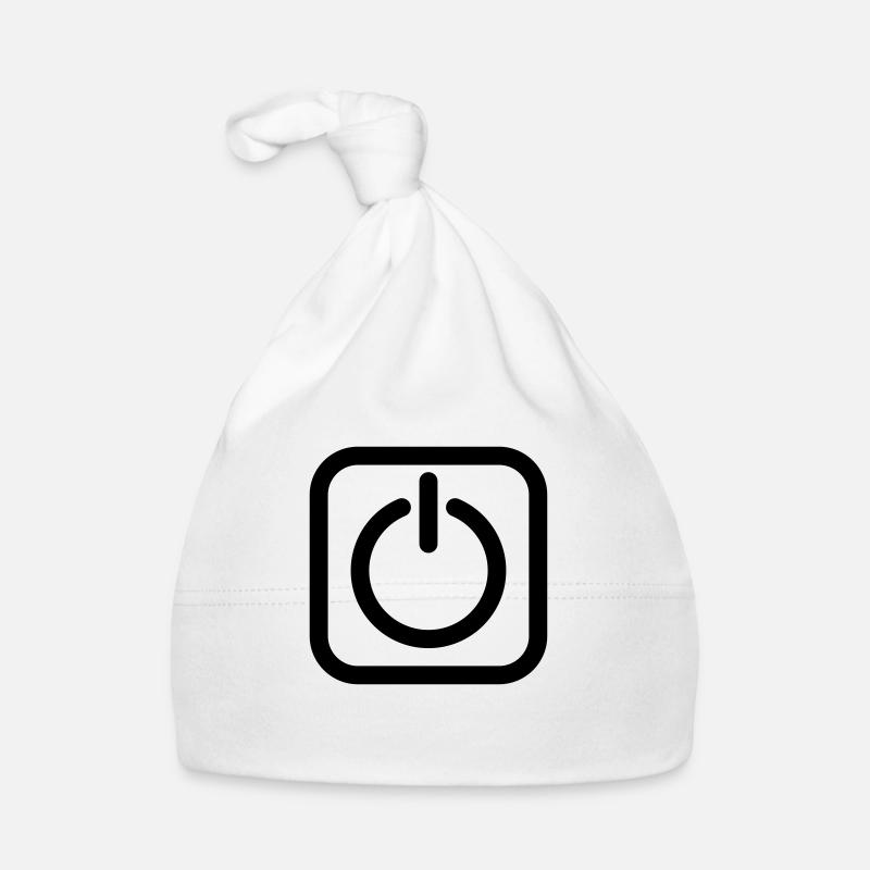 Off on on off power switch Organic Baby Cap