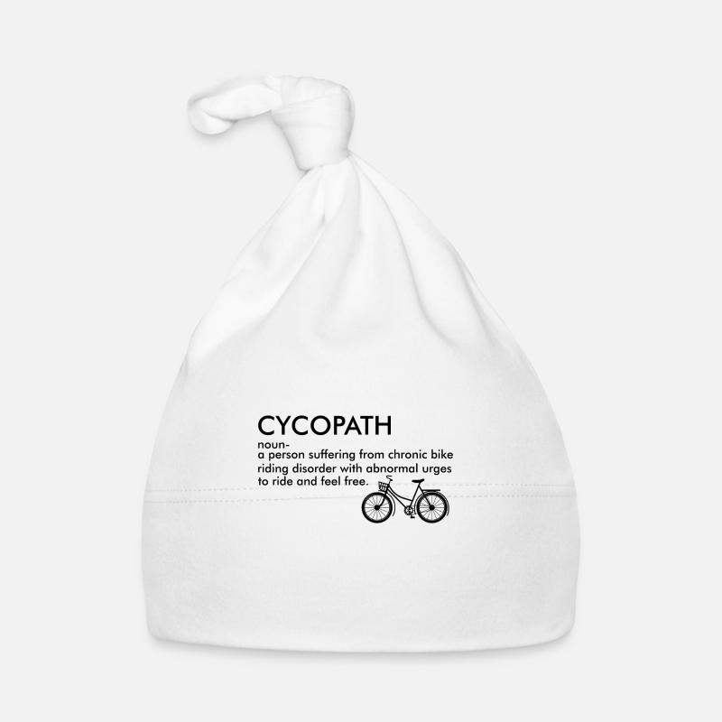 Cycopath cycliste disant cadeau de vélo Bonnet bio Bébé