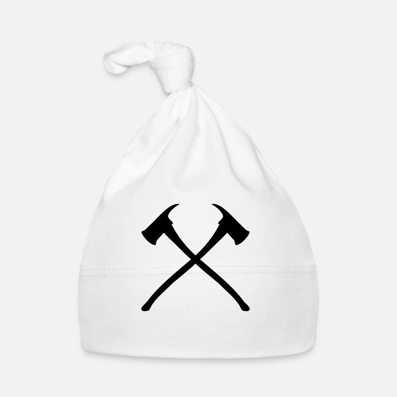 2 fire axes Organic Baby Cap