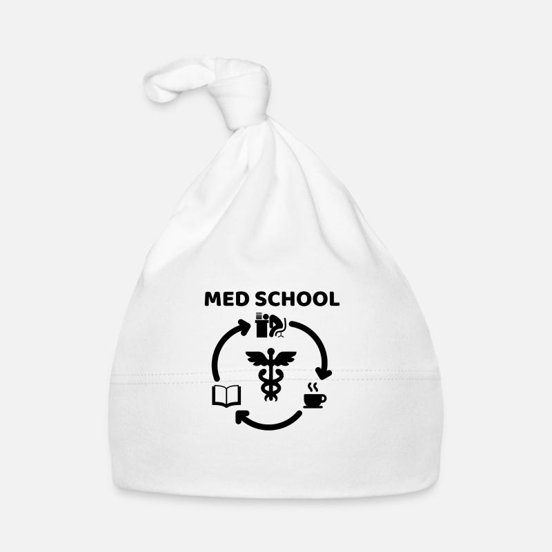 Studium Medizin Student Kaffee Geschenk Baby Bio-Mütze