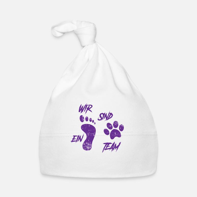 Team Teamwork Hunde Hundehalter Geschenk Baby Bio-Mütze