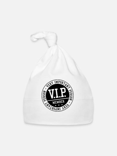vip_member_zy1 - Baby Bio-Mütze - Weiß - Vorne