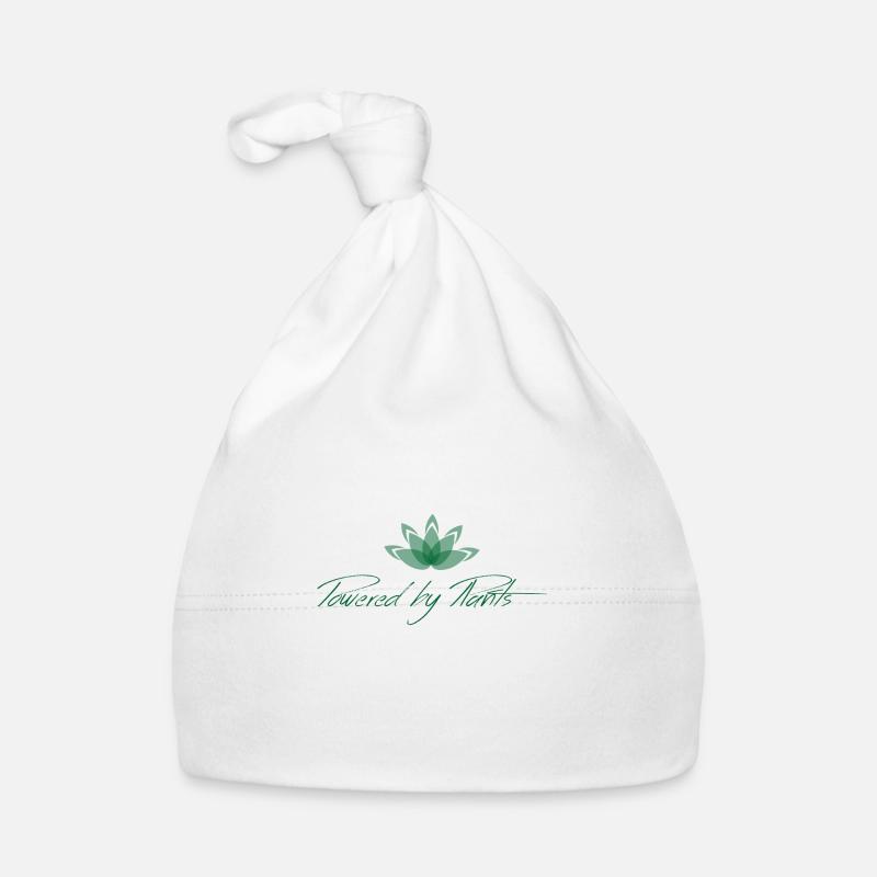 Powered by plants Lebensstil Geschenk - Baby Bio-Mütze - Weiß