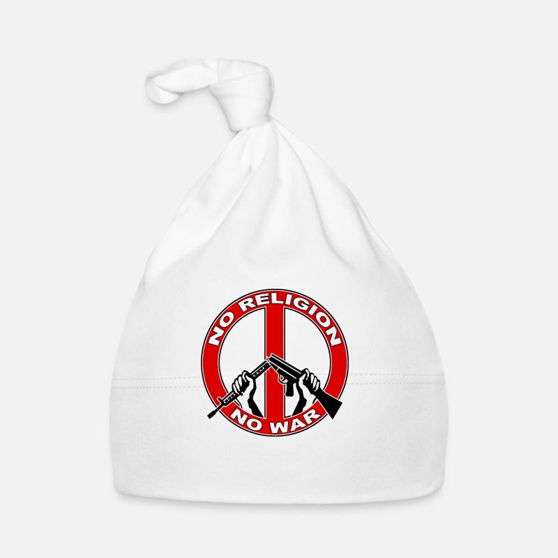 No religion no war Organic Baby Cap