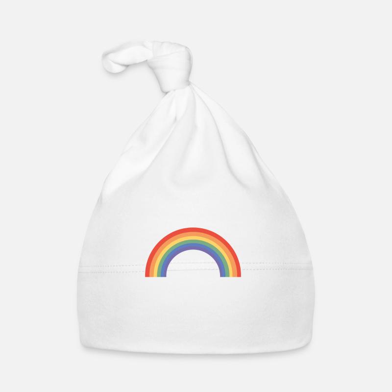 Rainbow lgbt gift Organic Baby Cap