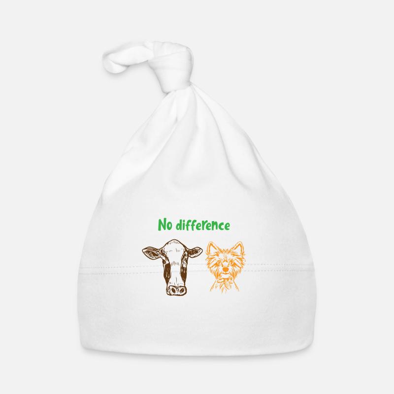 No difference Animal rights Geschenk Baby Bio-Mütze