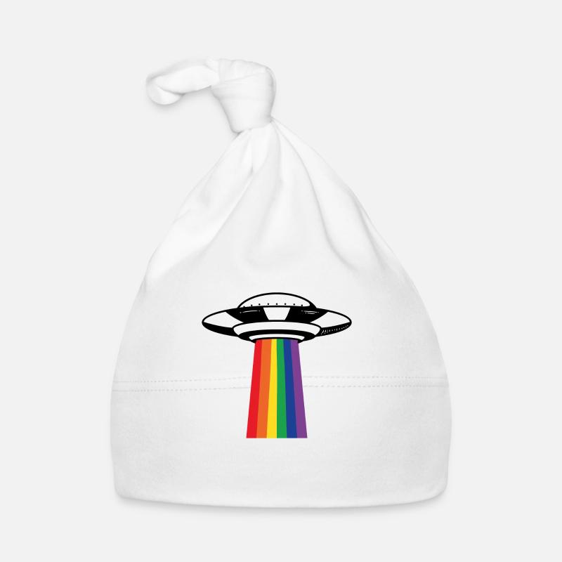 UFO lgbt human rights gift Organic Baby Cap