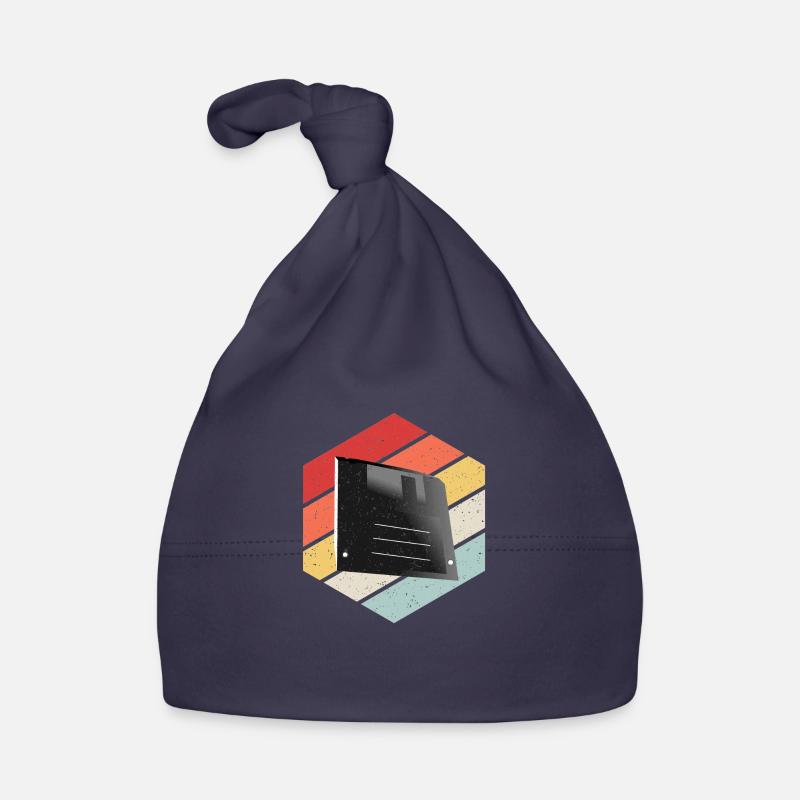 Diskette Floppy Disk Baby Bio-Mütze