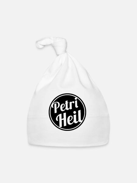 Petri Heil - Baby Bio-Mütze - Weiß - Vorne