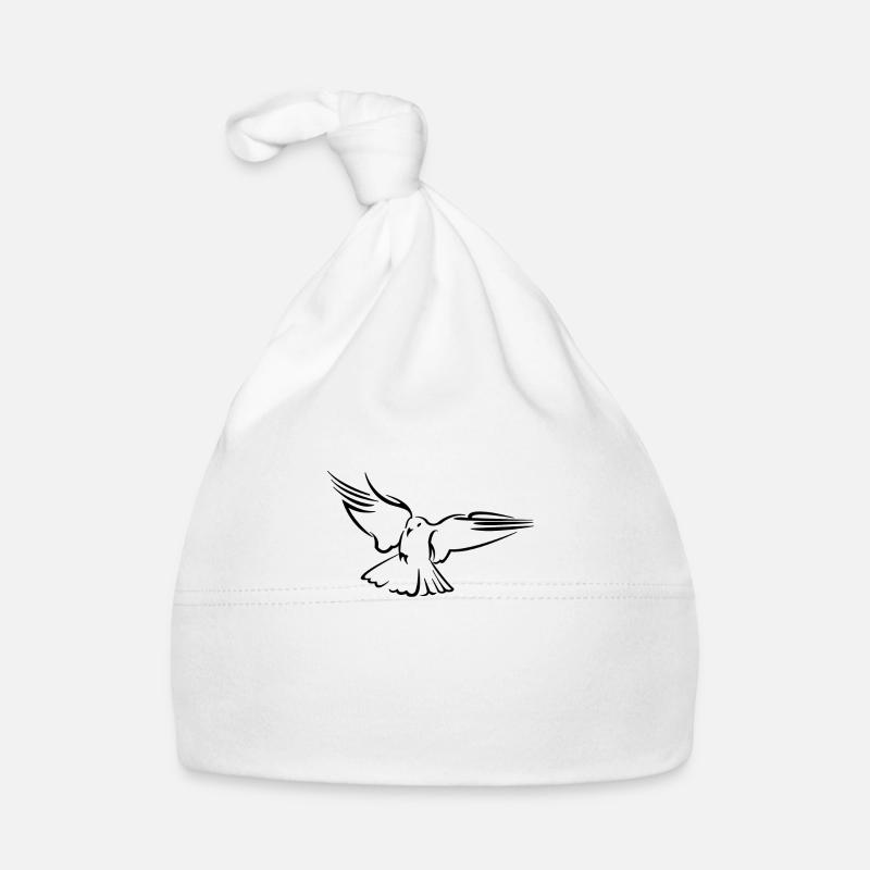 Taube - Baby Bio-Mütze - Weiß