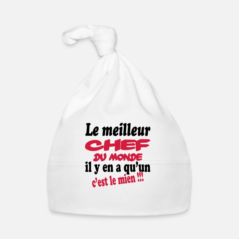 Le meilleur chef du monde c'est le mien !!! Organic Baby Cap