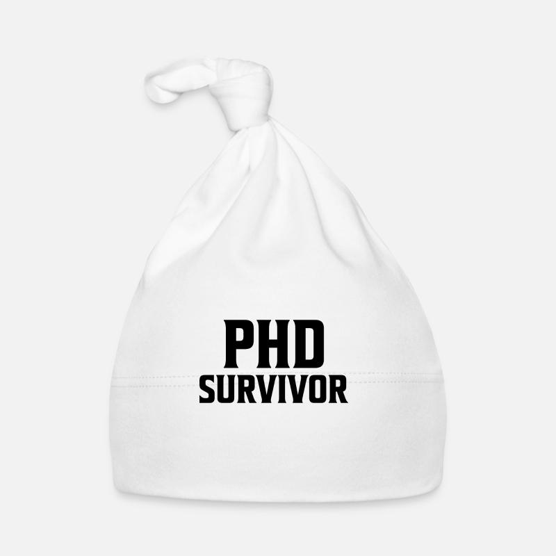 Phd Survivor PhD Abschluss Geschenk Baby Bio-Mütze