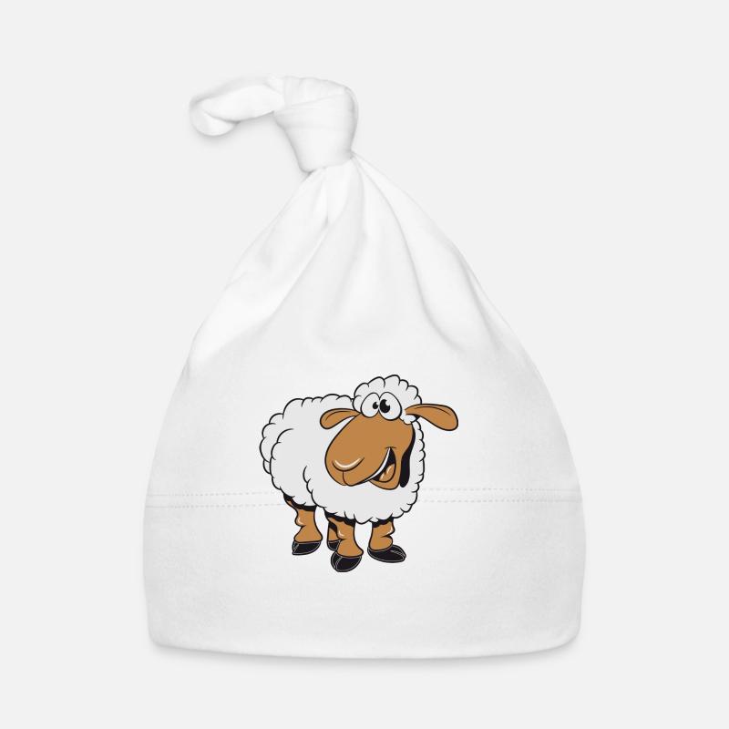 Sheep willow eat silly grass herd sues Organic Baby Cap