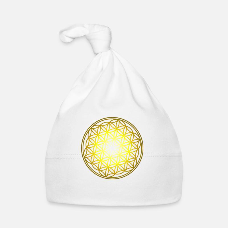 fleur de vie Bonnet bio Bébé